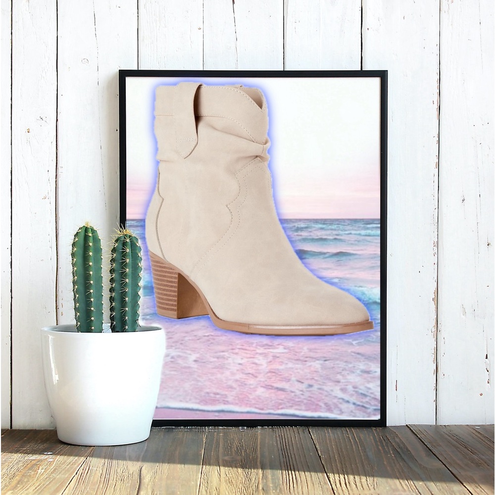 Time and Tru Women's Western Slouch Boots